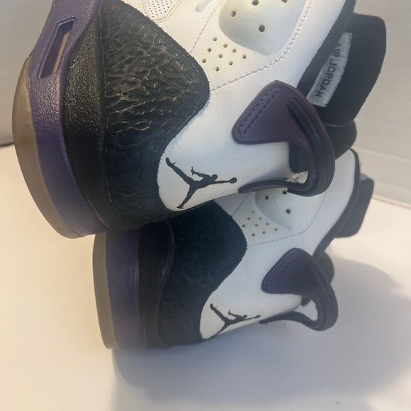 Air Jordan White and Purple Sneakers main image 6